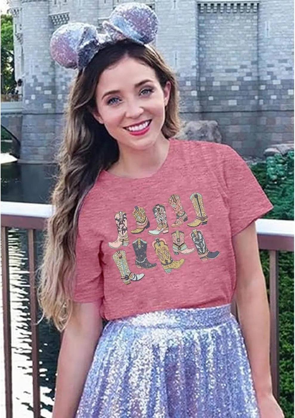 Long Live Cowboys Shirts Women Western Vintage Graphic Tees Funny Letter Print Country Music Tshirt