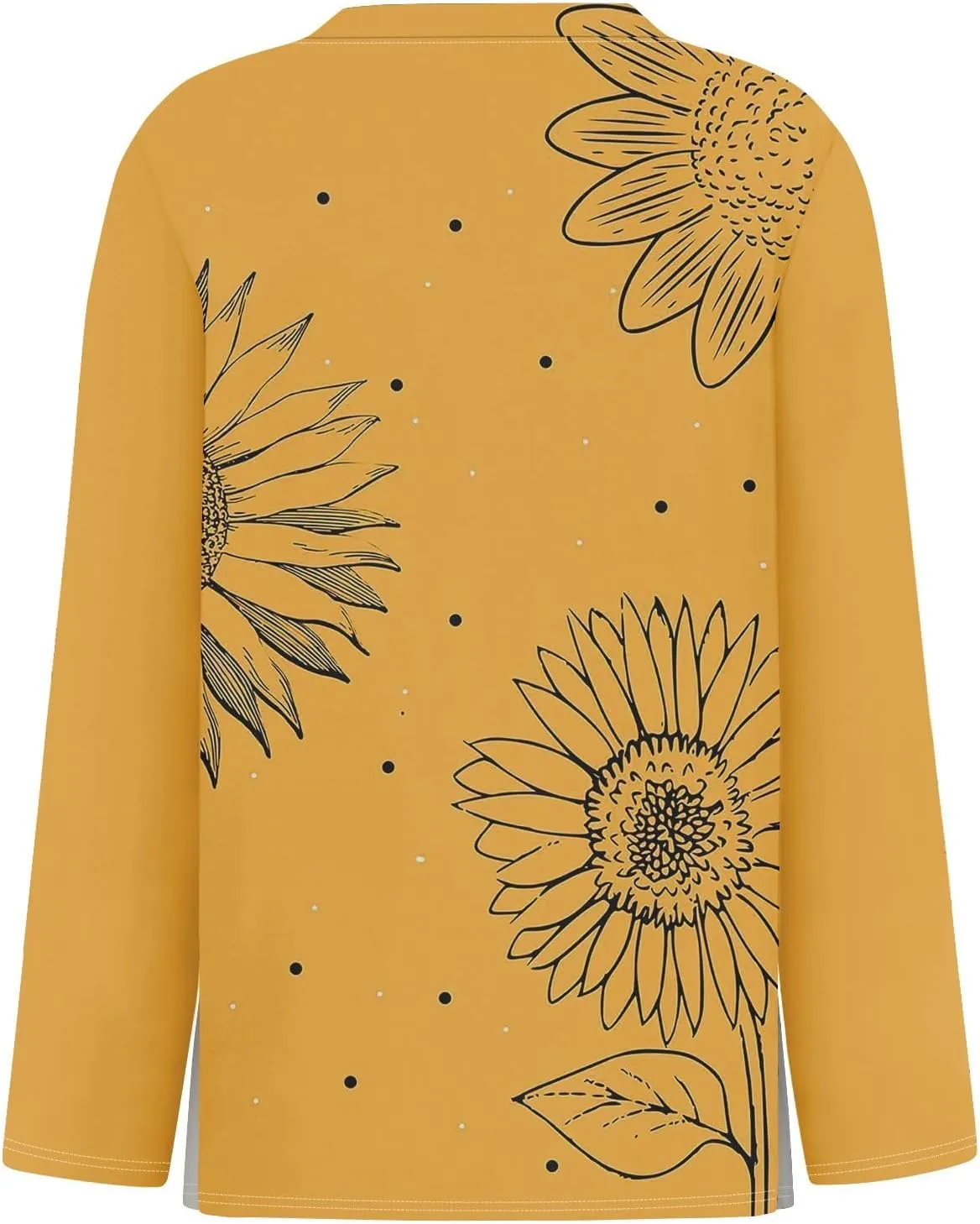Long Sleeve Shirts for Women 2025 Spring Loose Fit Casual Crew Neck Womens Tops Long Sleeve Tunic Print Tops