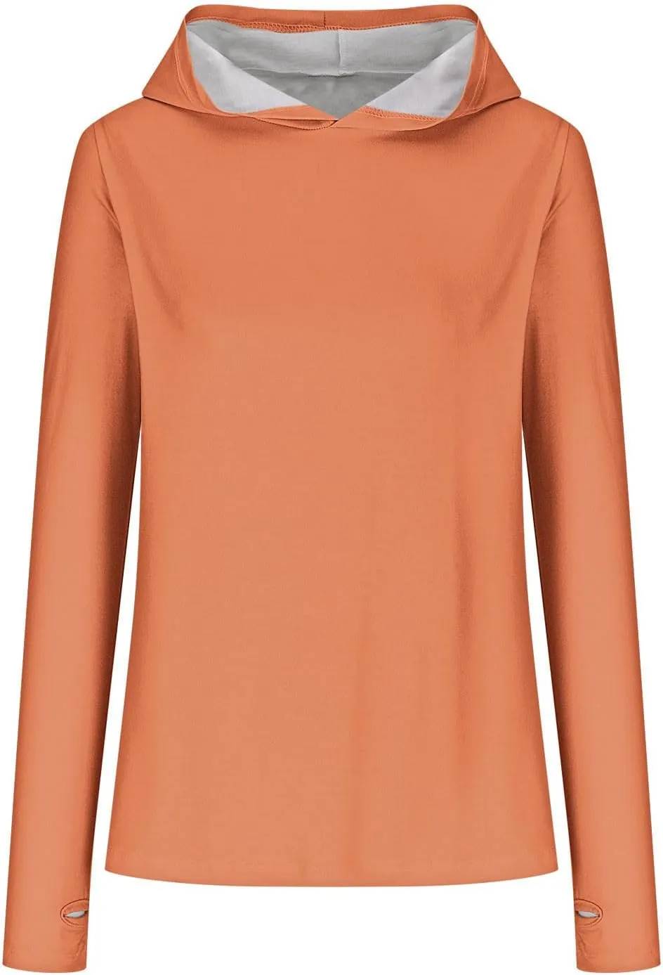 Long Sleeve Shirts for Women Comfy Baggy Oversized Pullover Tops with Thumb Holes Hoodies Solid Color Tunic Blouses