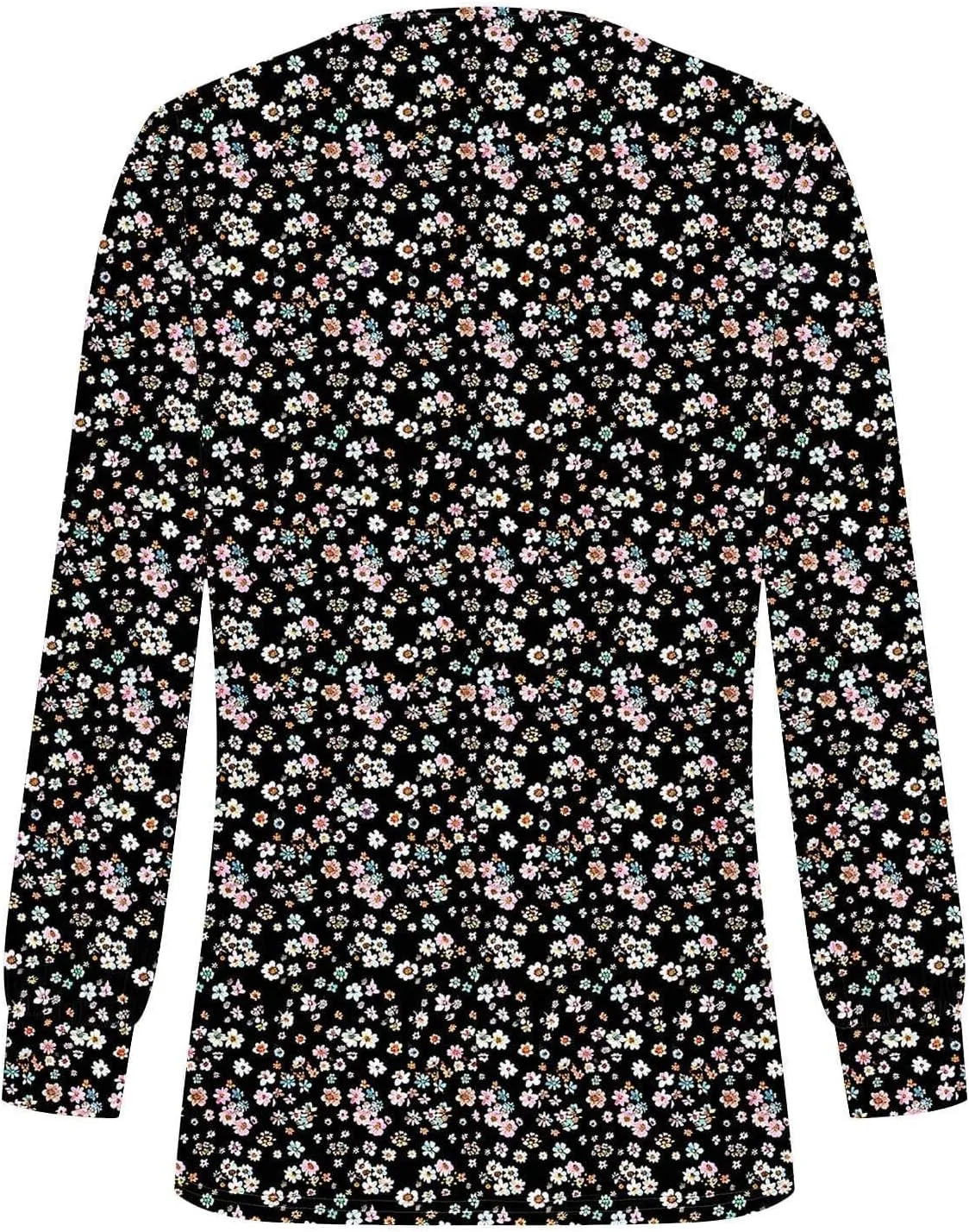 Long Sleeve Shirts for Women Crew Neck Pleated Tunic Blouses Daily Comfy Casual Basic Tees Fall Trendy Tops