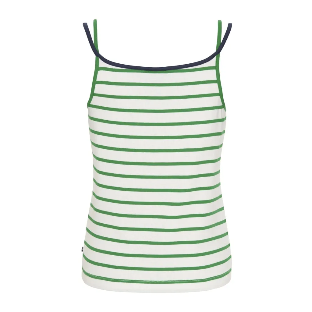 Lorna Tank Top - Pearl / Green