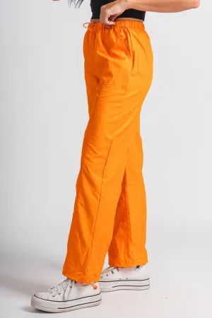 Low rise cargo pants orange