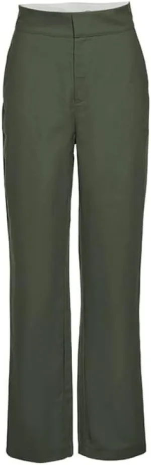 Mandonce Women's Sweatpants Cotton Relaxed Straight-Fit Casual Trousers Fashion High Waist Flap Work Pant