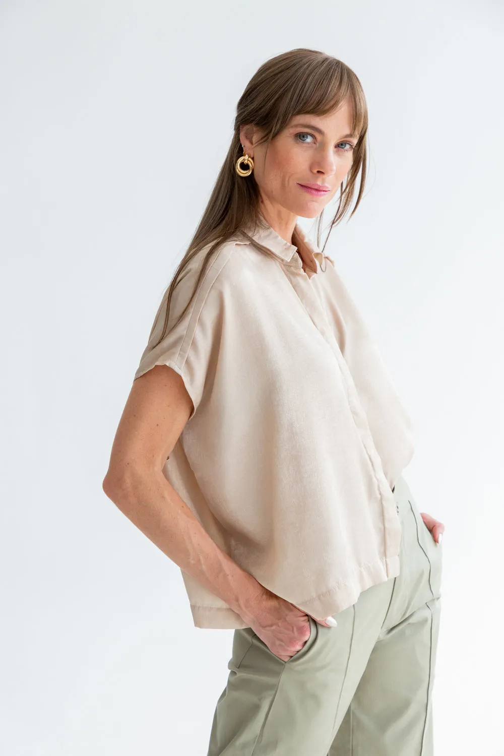 Mariam Shirt Mushroom Gold