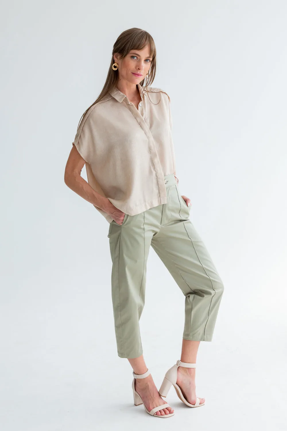 Mariam Shirt Mushroom Gold