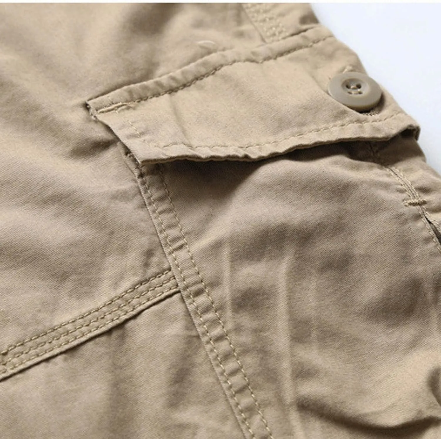Mens Athletic Pants Casual Stylish Cotton Solid Multi Pockets Cargo Shorts Big and Tall Utility Tooling Shorts