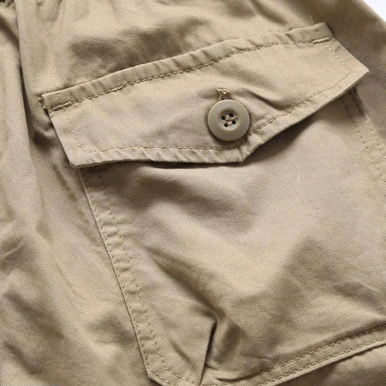 Mens Athletic Pants Casual Stylish Cotton Solid Multi Pockets Cargo Shorts Big and Tall Utility Tooling Shorts