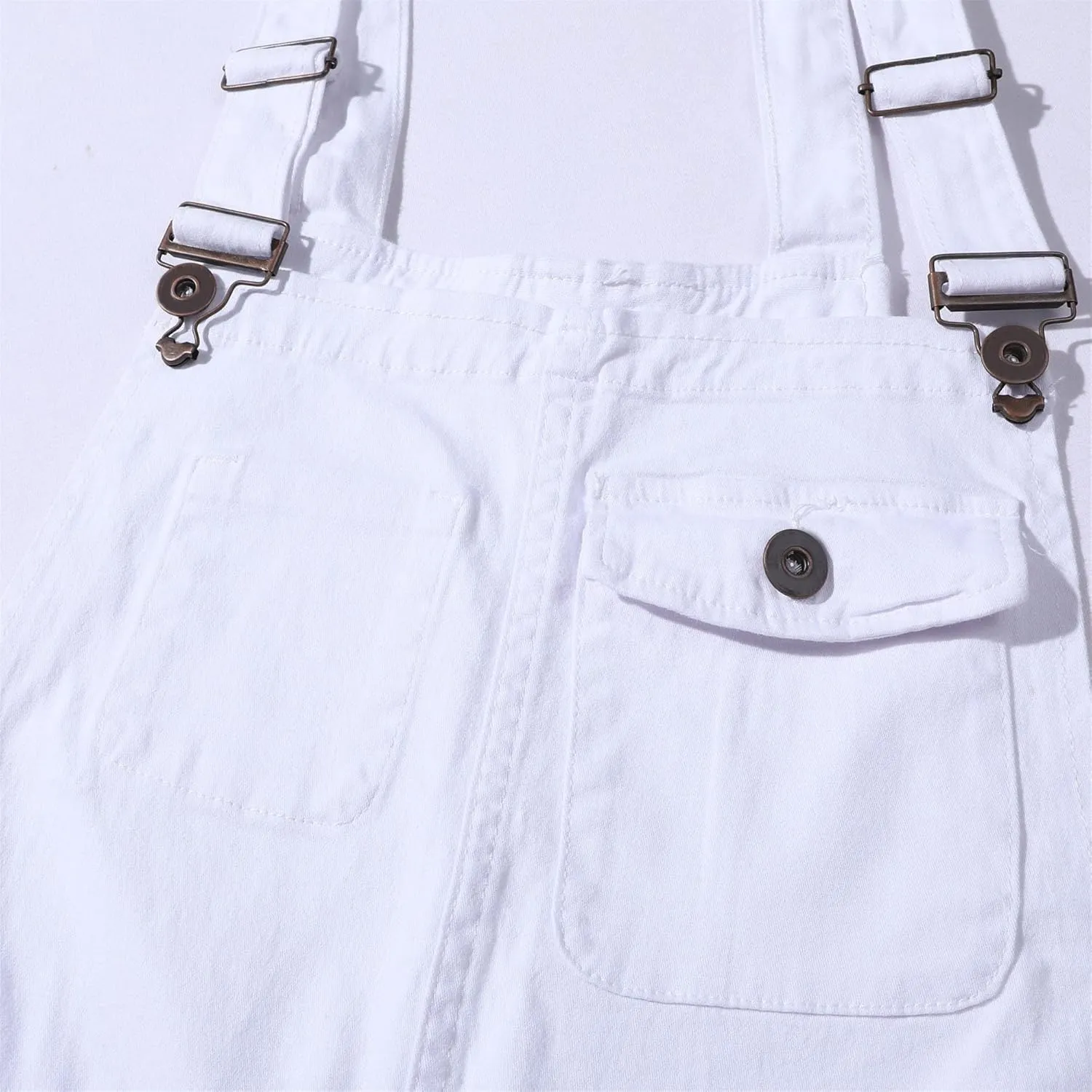 Men's Chino Pants Regular Jumpsuit Denim Bib Relaxed Men Overalls Slim Fit Stretch Adjustable Men Jeans