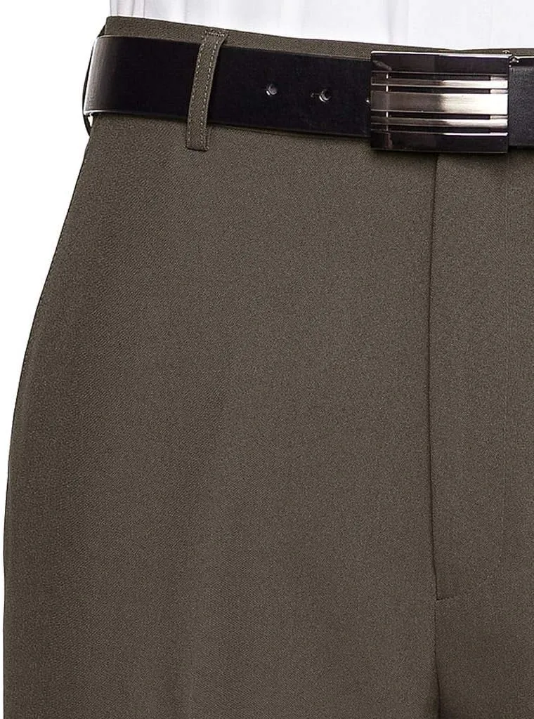 Mens Dress Pants Flat Front - Machine Washable Casual Pants Comfortable for Everyday Wear - Versatile Suit Pant for Work