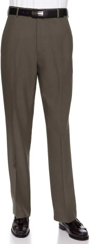 Mens Dress Pants Flat Front - Machine Washable Casual Pants Comfortable for Everyday Wear - Versatile Suit Pant for Work