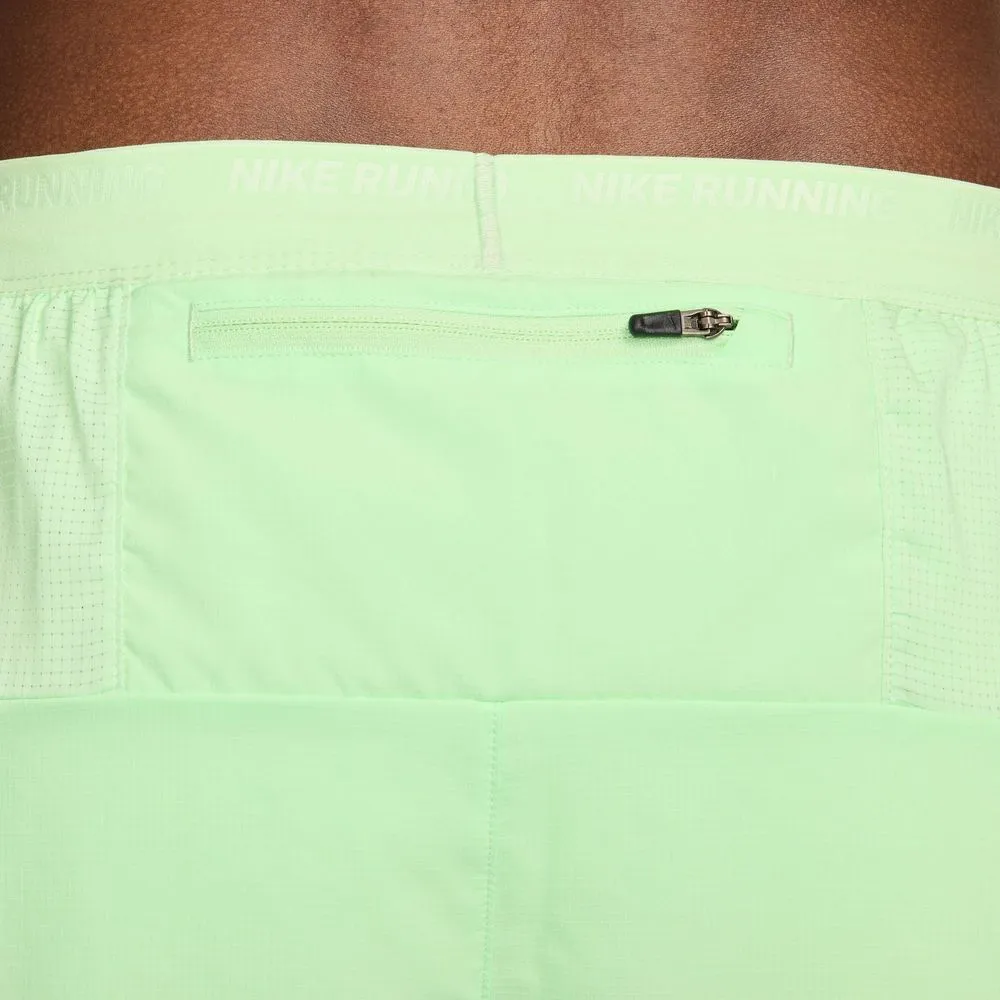 Mens Dri-FIT Stride 5 Inch Brief-Lined Running Shorts - Vapor Green