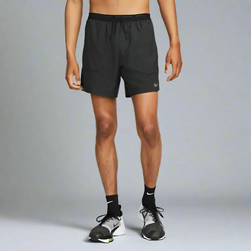 Mens Dri-FIT Stride 7 Inch 2-In-1 Running Shorts - Black