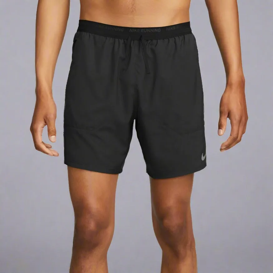 Mens Dri-FIT Stride 7 Inch 2-In-1 Running Shorts - Black