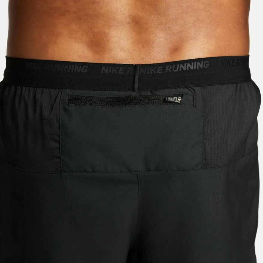 Mens Dri-FIT Stride 7 Inch 2-In-1 Running Shorts - Black