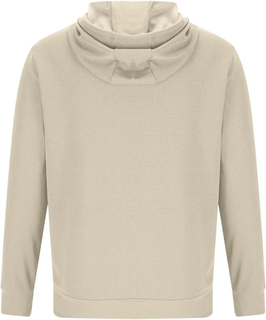 Mens Hooded Sweatshirts Pullover Causal Stylish Solid Long Sleeve Drawstring Gym Hooded Shirt Outdoor Fashion Top Tee