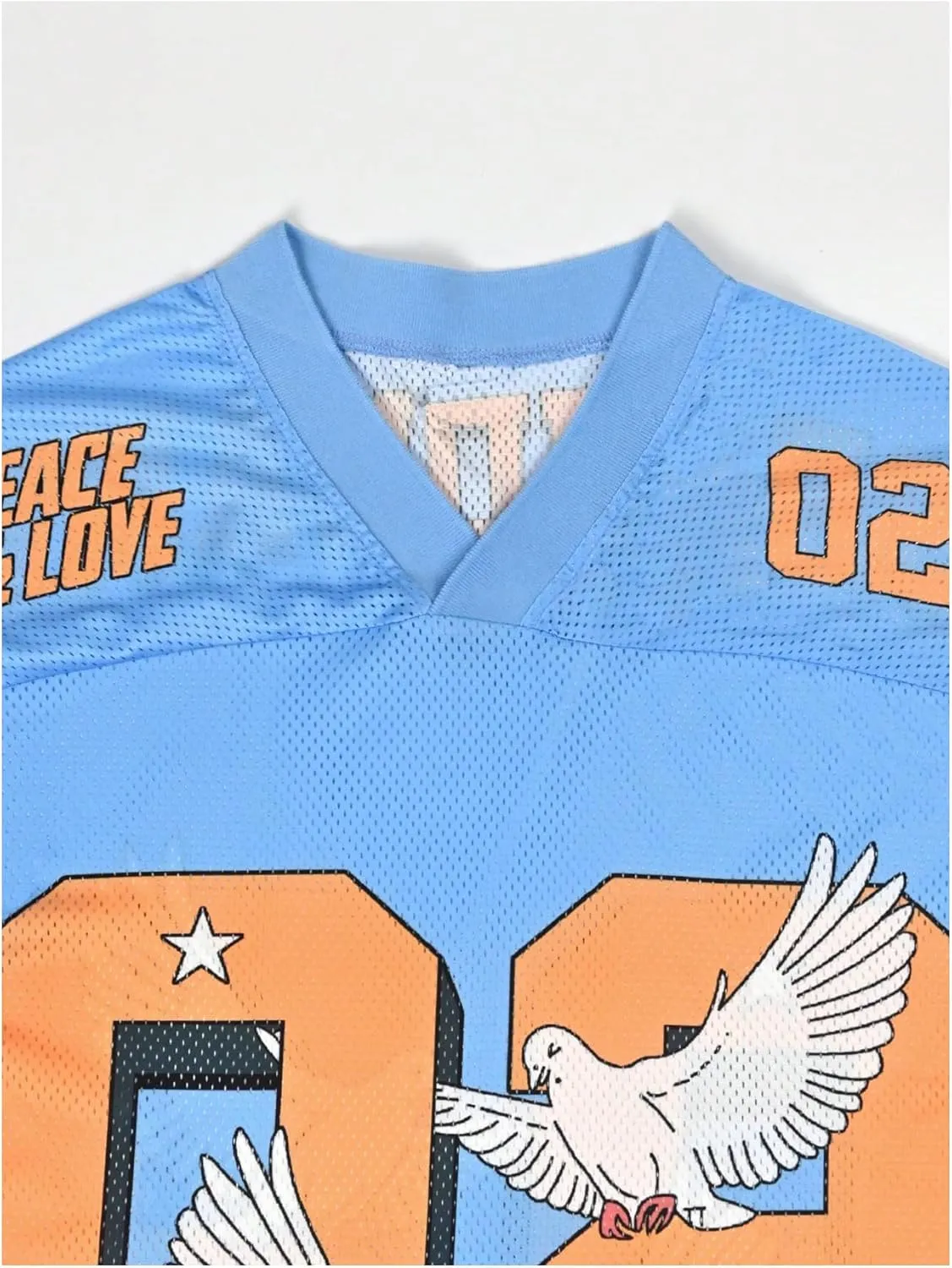 Men's Number Graphic Jersey Shirts Y2K Graphic Short Sleeve Streetwear Tee Shirt Top
