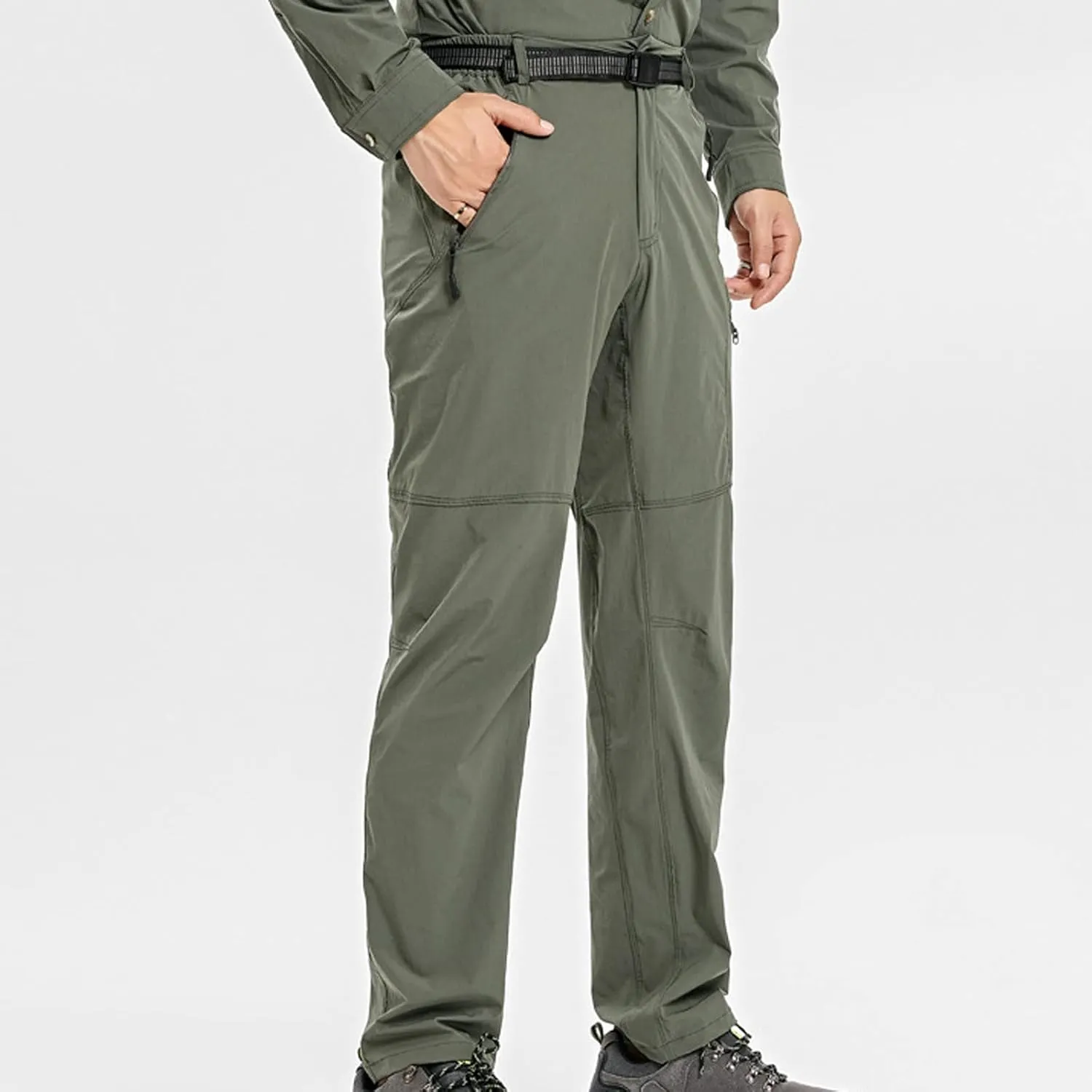 Mens Workout Pants Casual Loose Cotton Work Utility Straight Legs Classic Fit Solid Sport Sweatpants with Pockets
