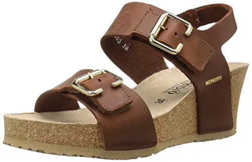 Womens Mephisto Lissandra Wedge Sandal with Comfortable Straps