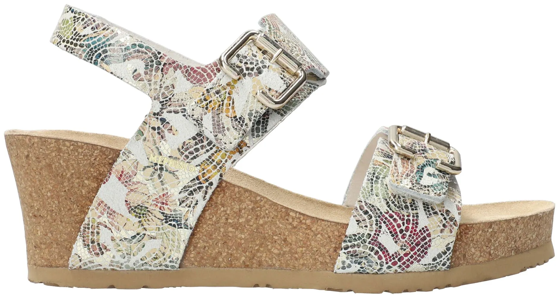 Womens Mephisto Lissandra Wedge Sandal with Comfortable Straps