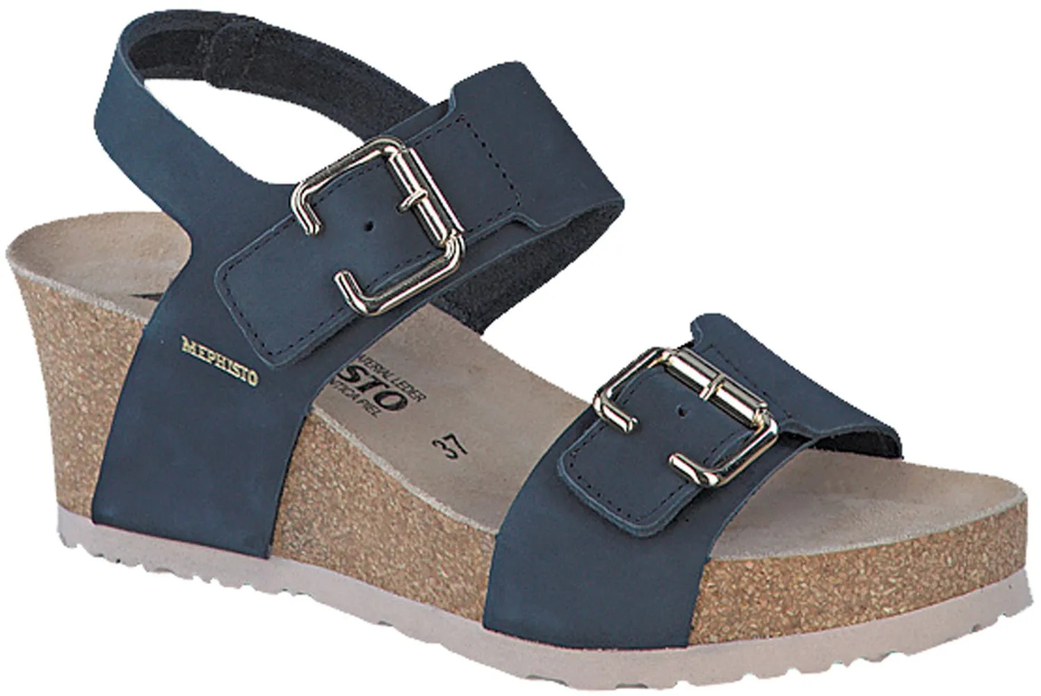 Womens Mephisto Lissandra Wedge Sandal with Comfortable Straps