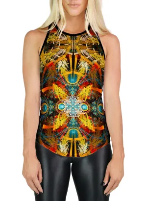 Merkaba Tank Top | Racerback For Women | Rave Clothing | Star Matrix