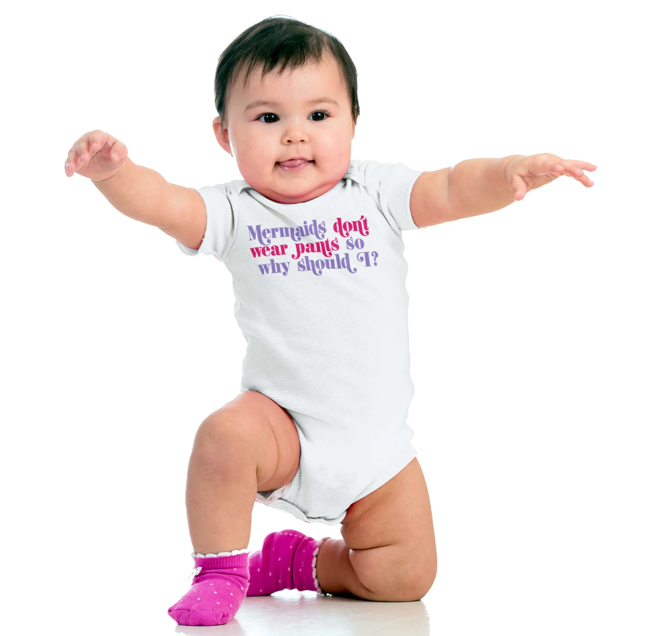 Mermaids Don't Wear Pants Romper Bodysuit
