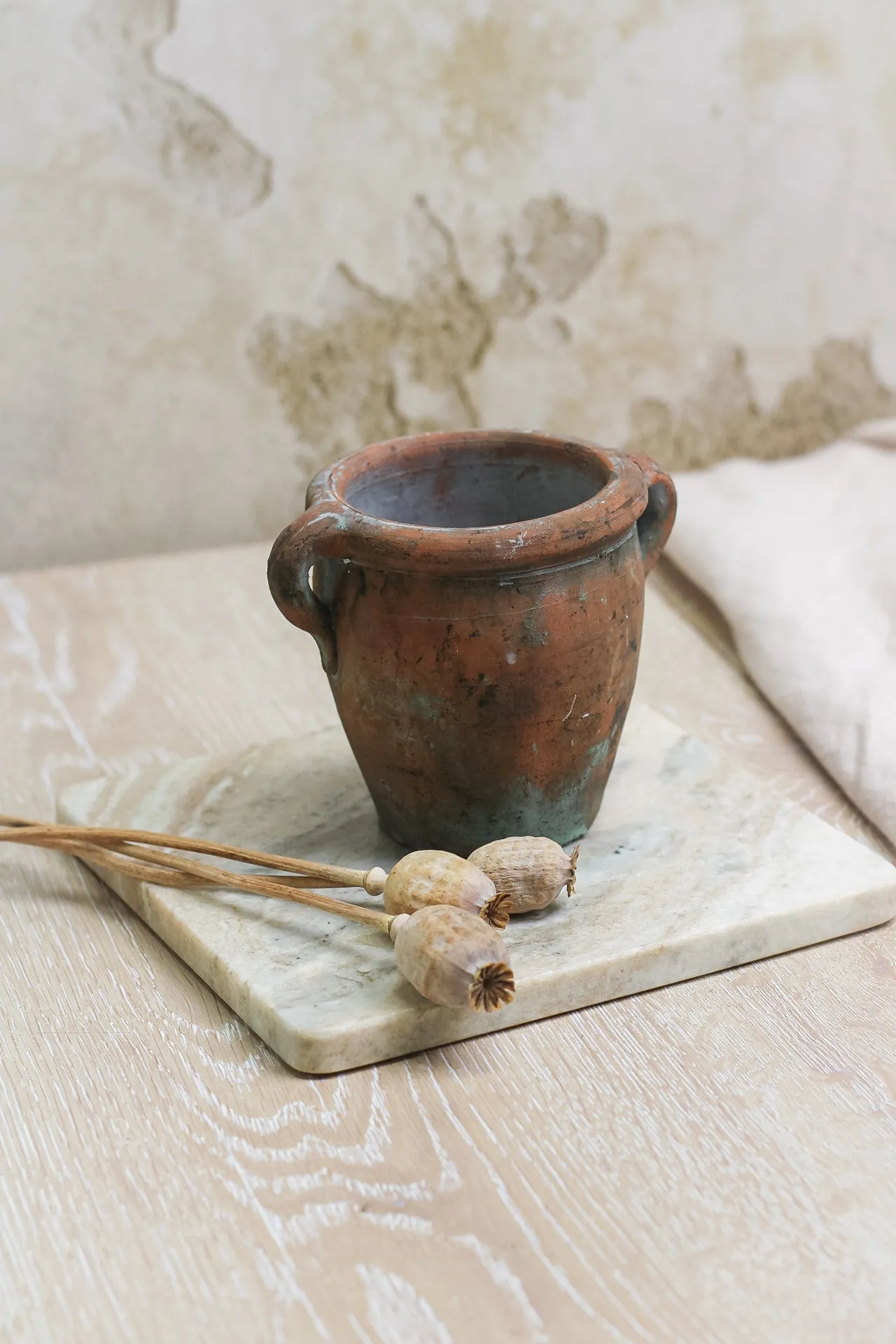 Mini Vintage Olive Pot with Handles