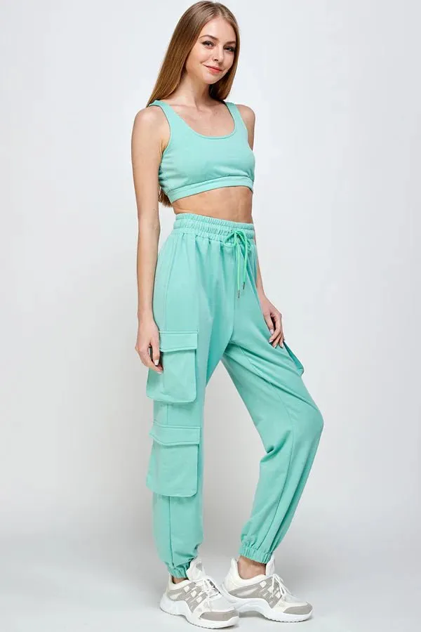 Mint Cargo Crop Set