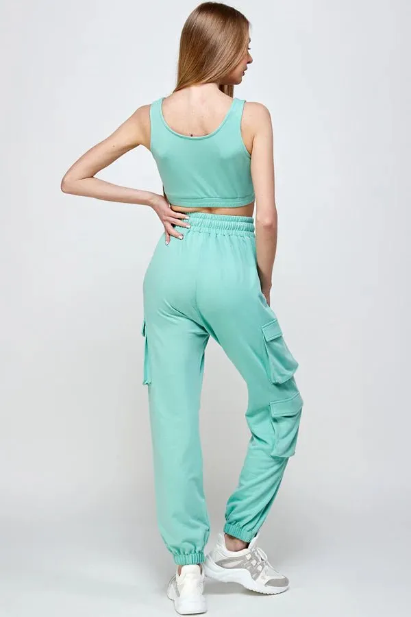 Mint Cargo Crop Set
