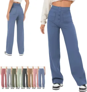 Miracharm Pants, Flexipants - Women's Casual High Waist Stretch Pants, High-Waisted Elastic Casual Pant for Women