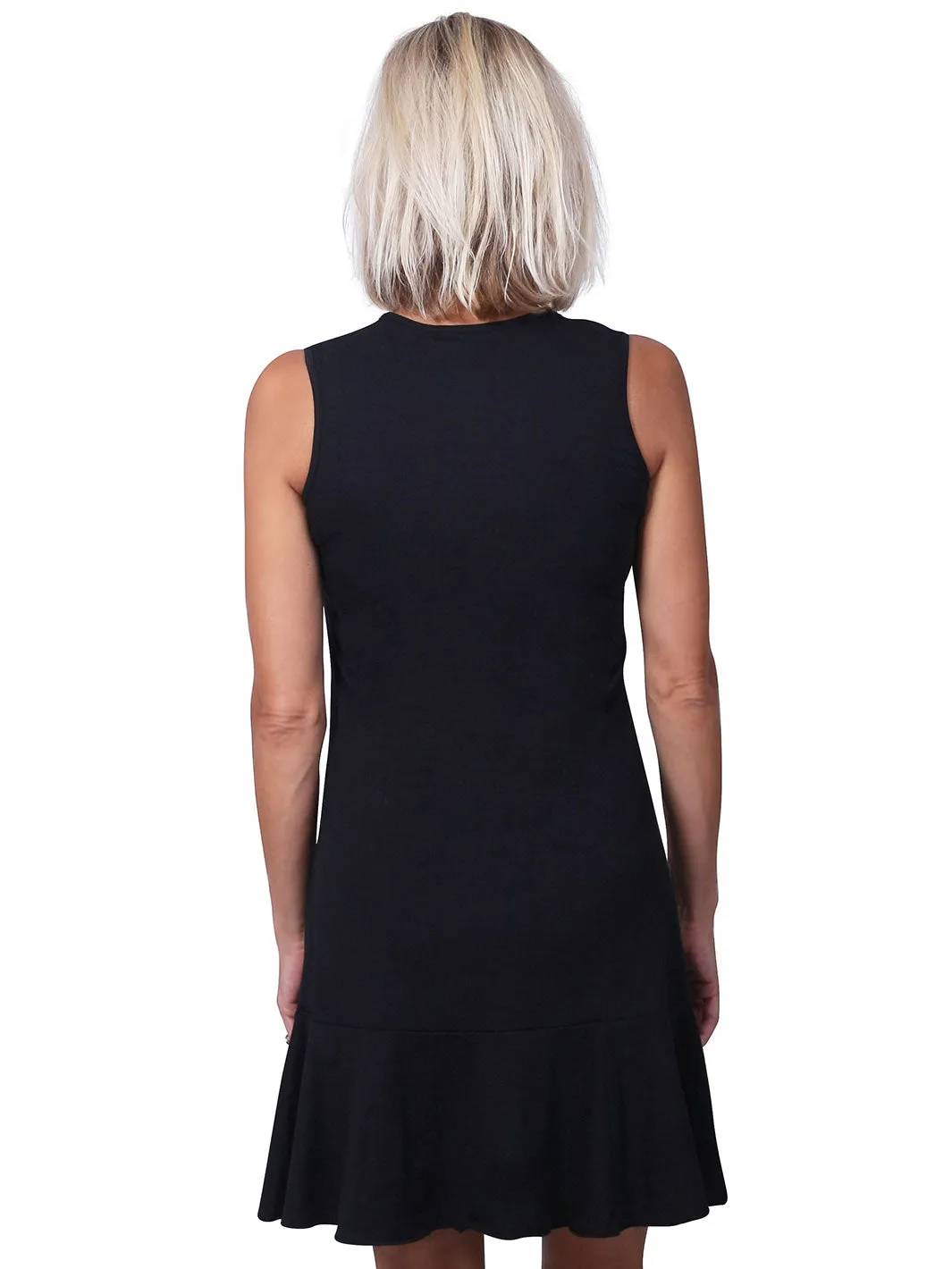 MJ Flounce Dress Black