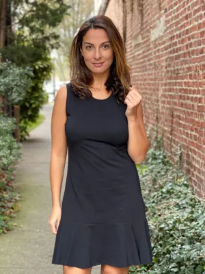 MJ Flounce Dress Black