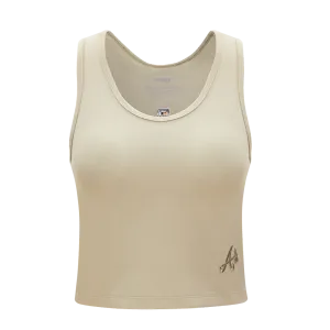MLB ATLANTA BRAVES NEUTRAL WOMEN'S FITTED RACERBACK (TAUPE)