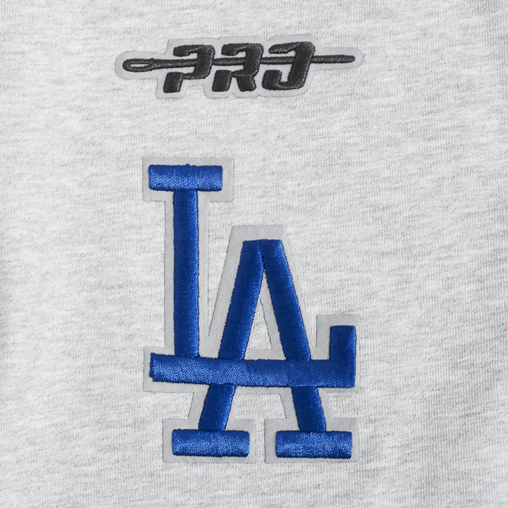 MLB LOS ANGELES DODGERS SHEER INFLUENCE WOMEN'S FITTED RACERBACK (HEATHER GREY)