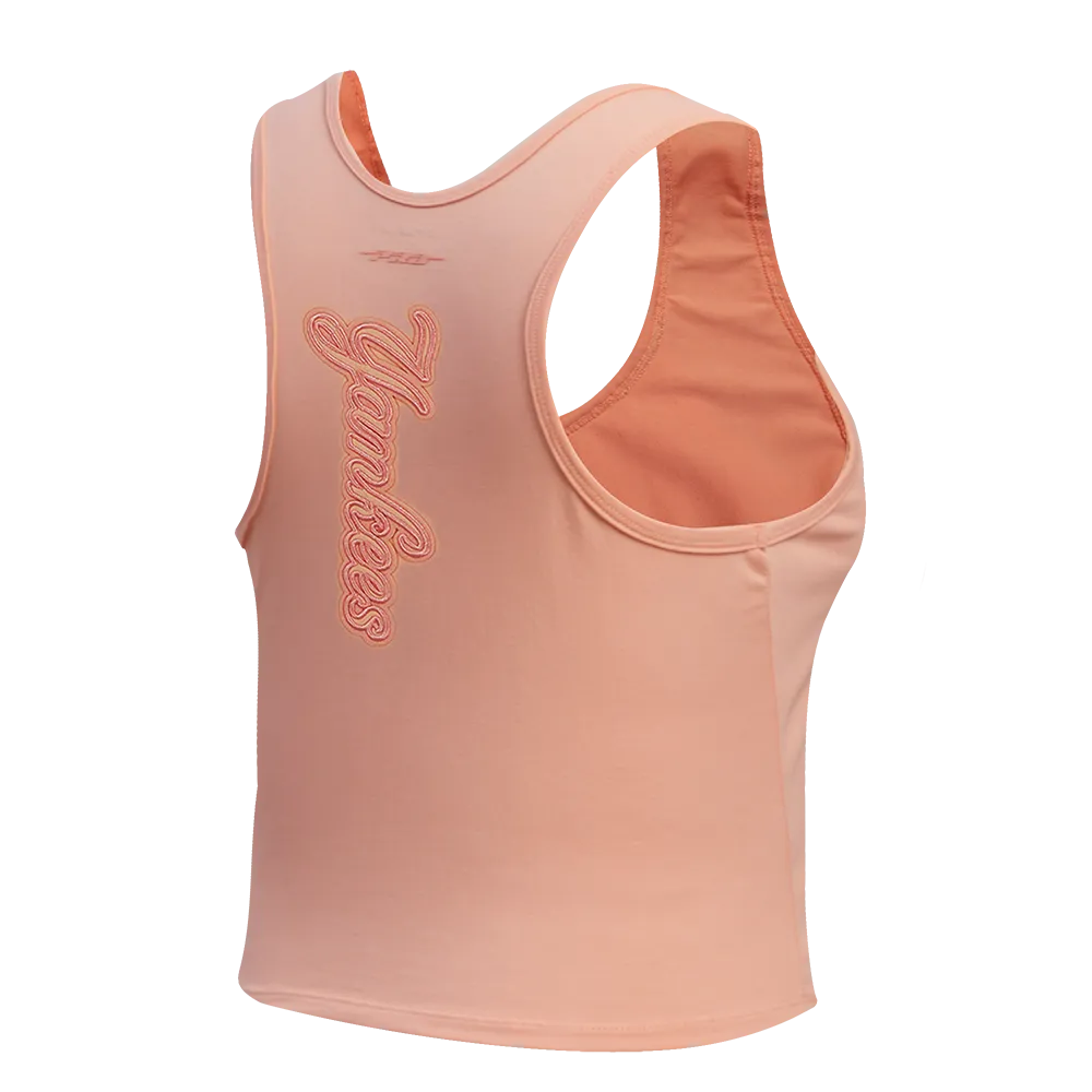 MLB NEW YORK YANKEES NEUTRAL WOMEN'S FITTED RACERBACK (GUAVA)