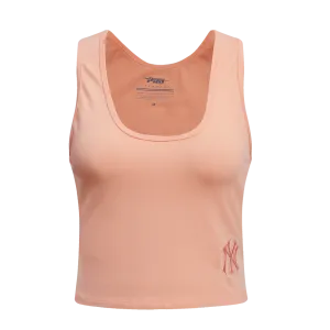 MLB NEW YORK YANKEES NEUTRAL WOMEN'S FITTED RACERBACK (GUAVA)