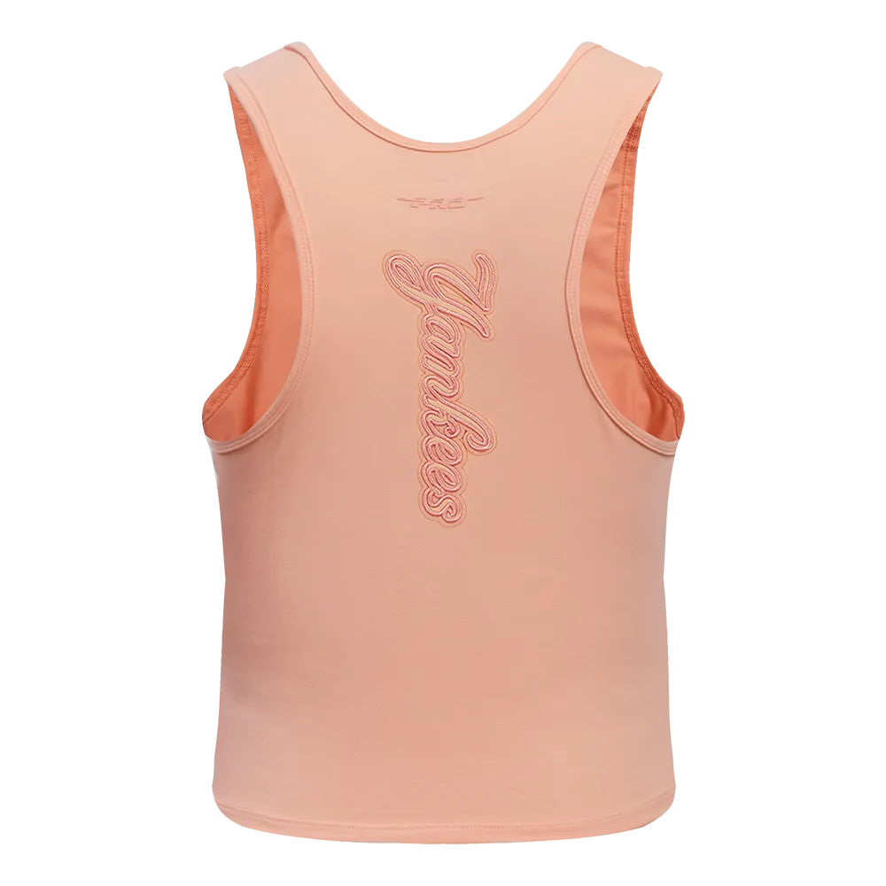 MLB NEW YORK YANKEES NEUTRAL WOMEN'S FITTED RACERBACK (GUAVA)