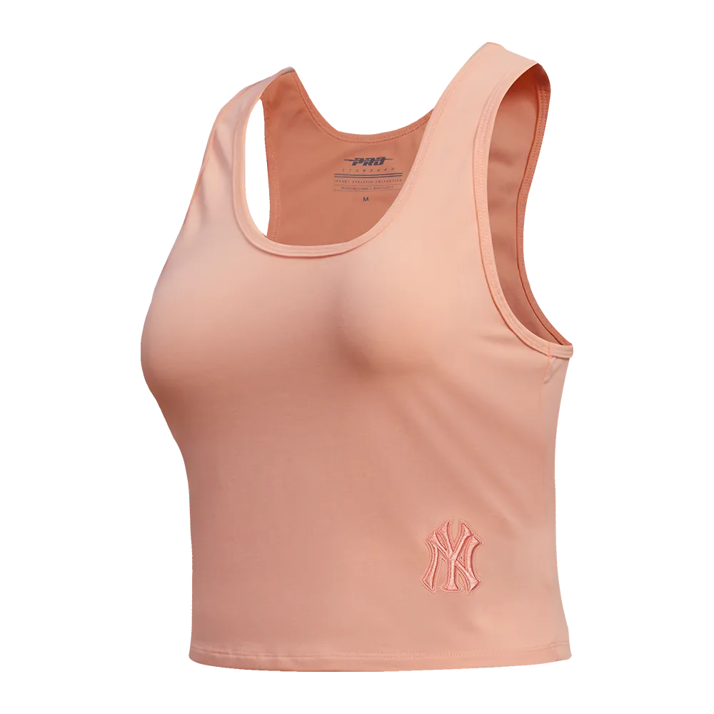 MLB NEW YORK YANKEES NEUTRAL WOMEN'S FITTED RACERBACK (GUAVA)
