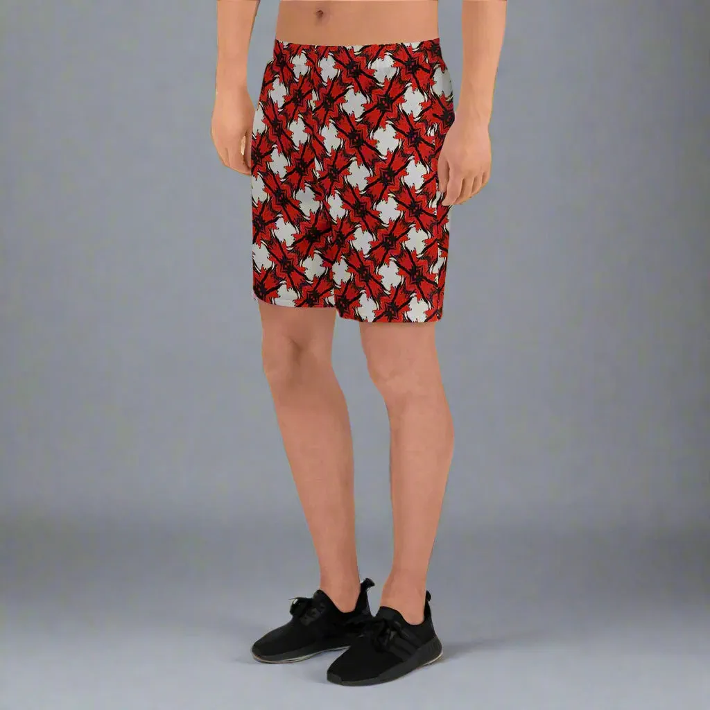 Monochromatic Abstract Quick-Dry, UPF 50  Sports Shorts with Pockets 2XS-6XL