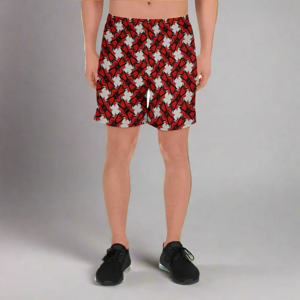 Monochromatic Abstract Quick-Dry, UPF 50  Sports Shorts with Pockets 2XS-6XL