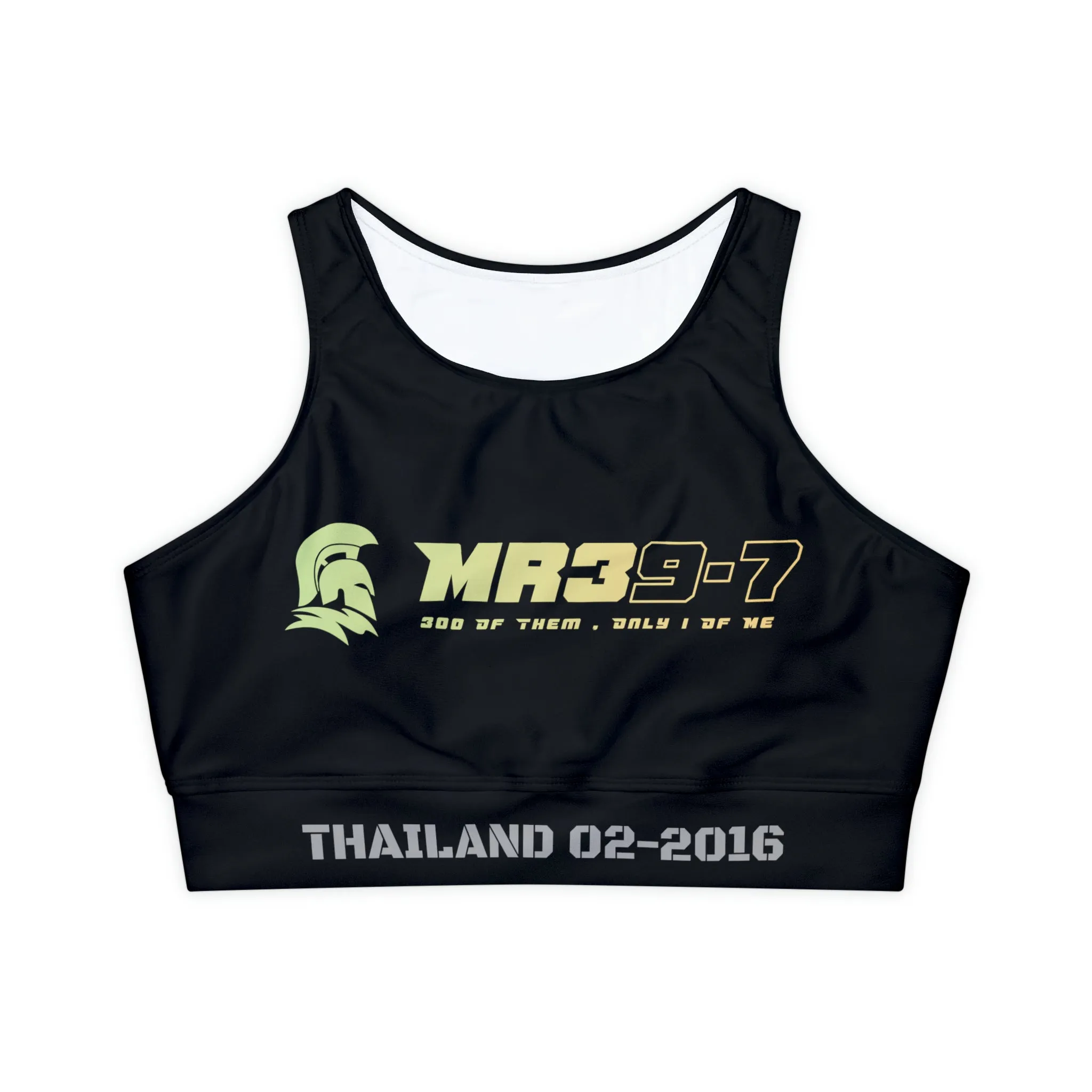 MR39 Thailand Lined, Padded Sports Bra (AOP)