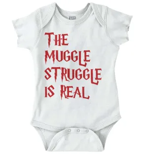 Muggle Struggle Is Real Romper Bodysuit