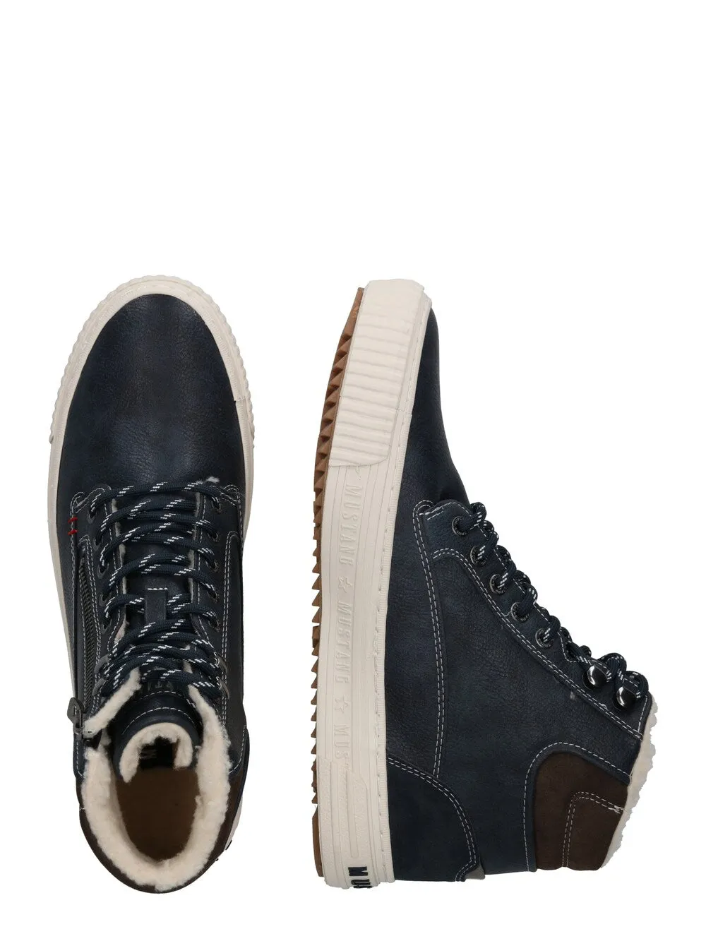 Mustang High Top Sneakers, Marine Blue