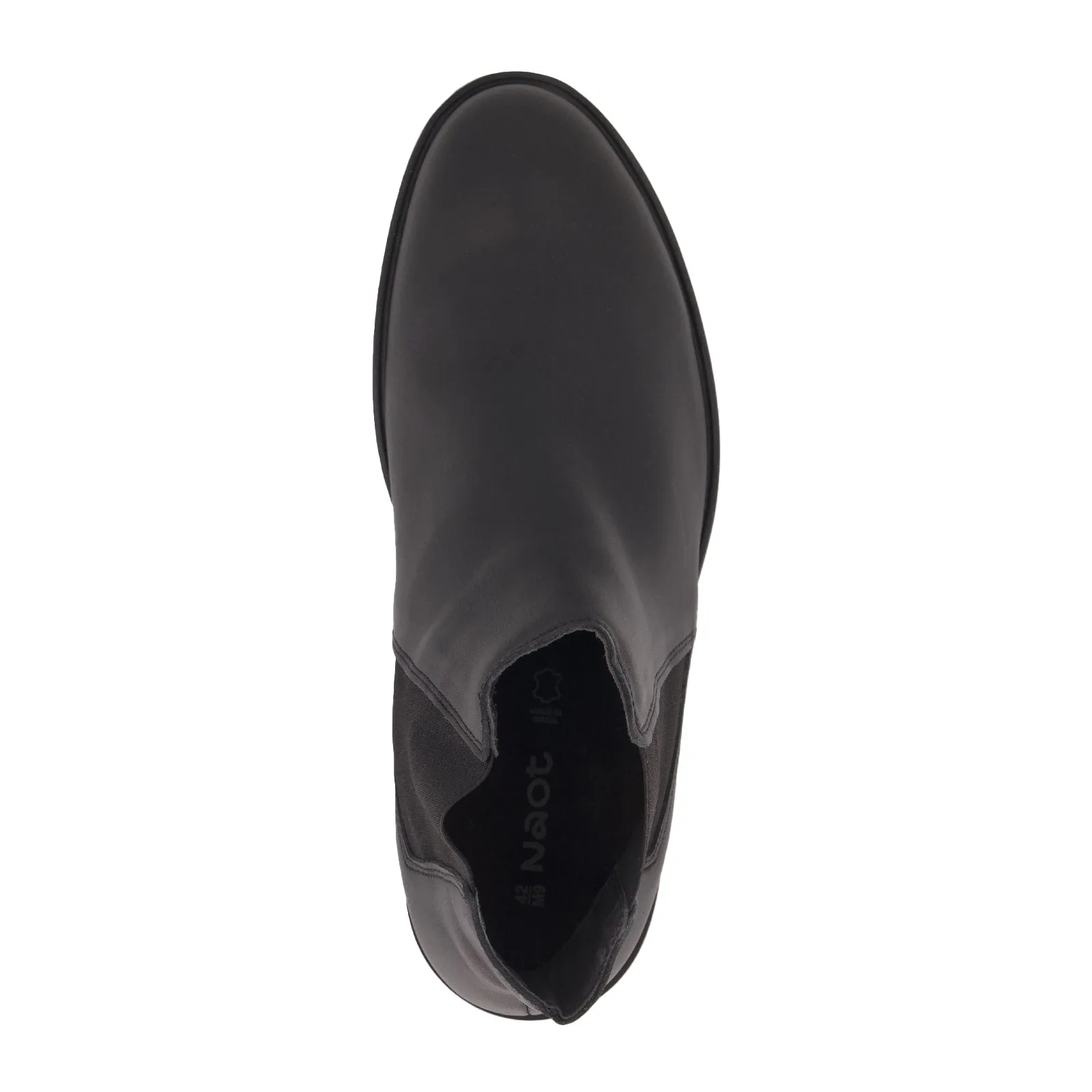 Naot Washington Chelsea Boot (Men) - Jet Black Leather