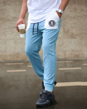 NewYork Word Trackpan For Men / Sky Blue