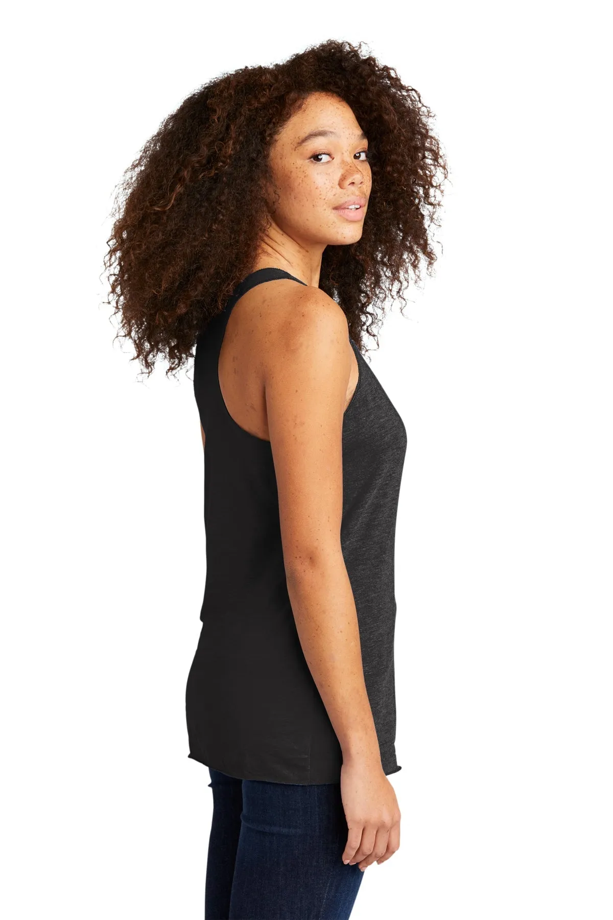 Next Level Women's Racerback Custom Tanks, Vintage Black