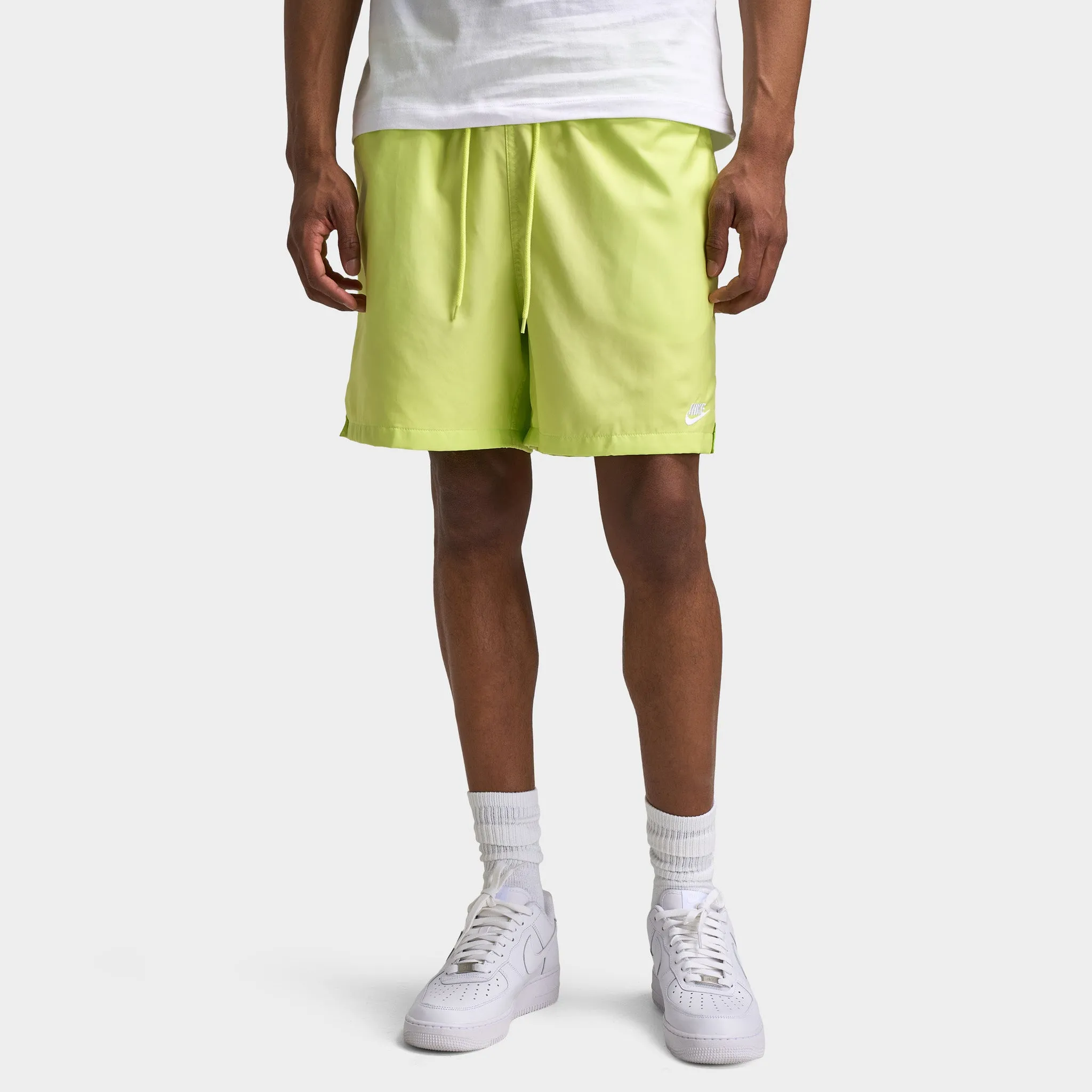 Nike Club Flow Shorts Light Lemon Twist / White