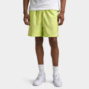 Nike Club Flow Shorts Light Lemon Twist / White