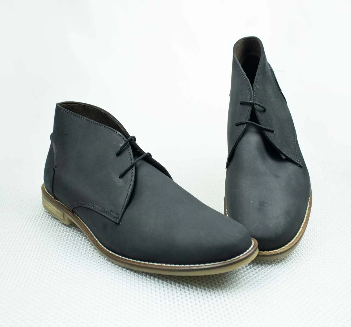 Old Khaki Black Leather Boot