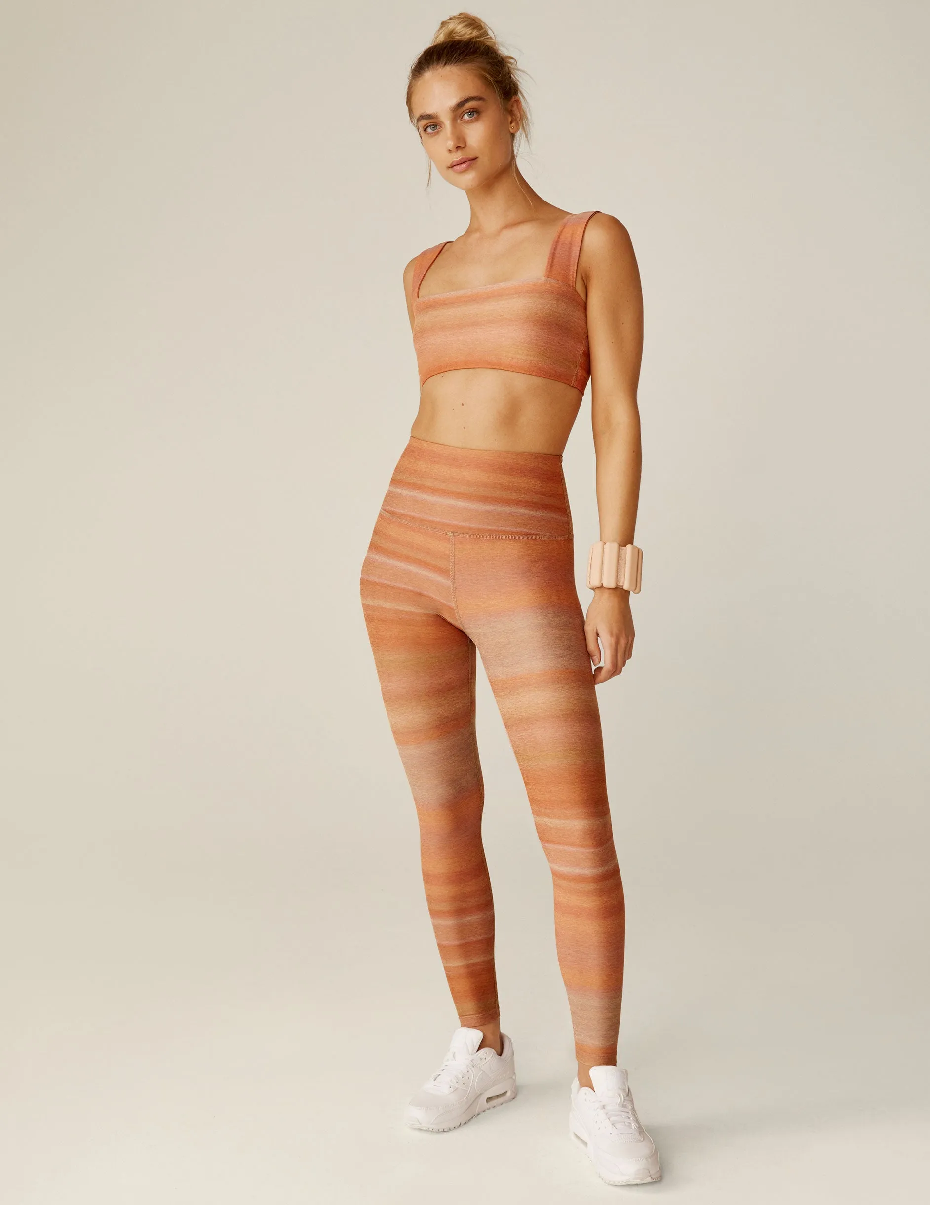Ombre Stripe SoftMark Caught in the Midi High Waisted Midi Legging